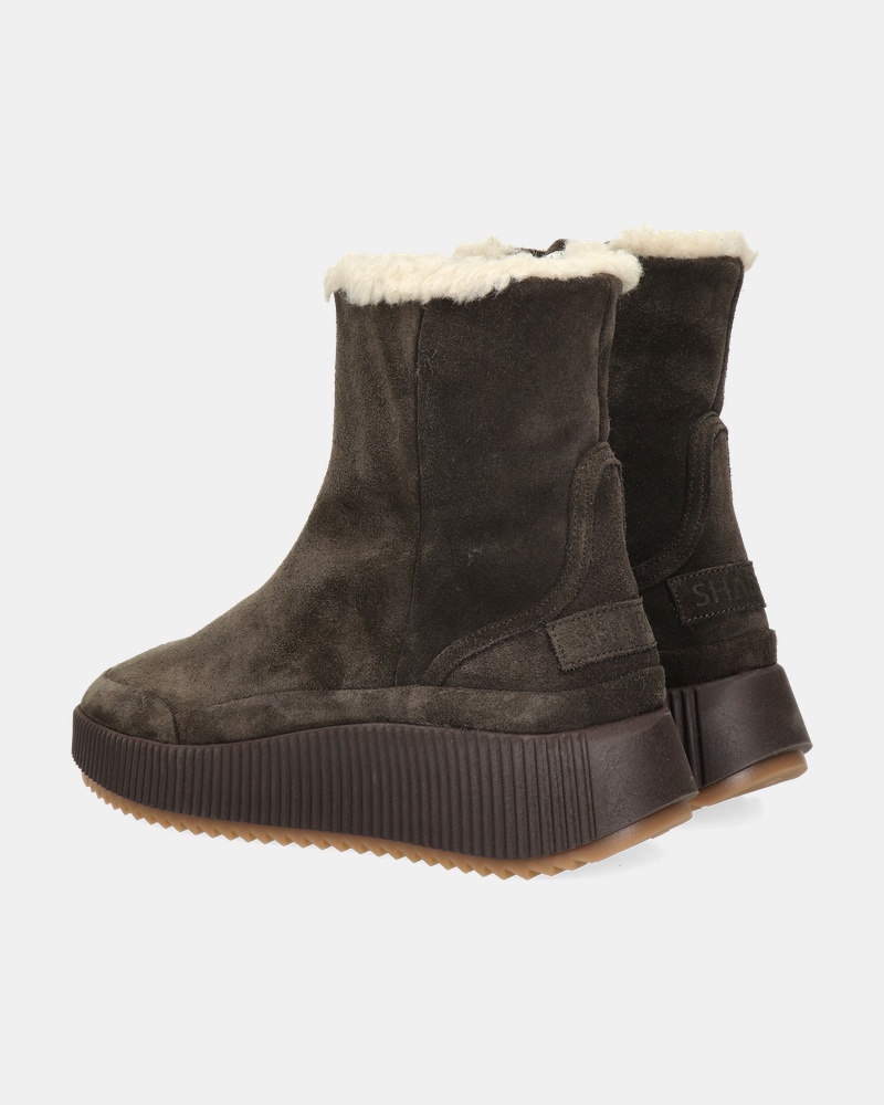 Shabbies Amsterdam Chavi Gevoerde boots  - bruin