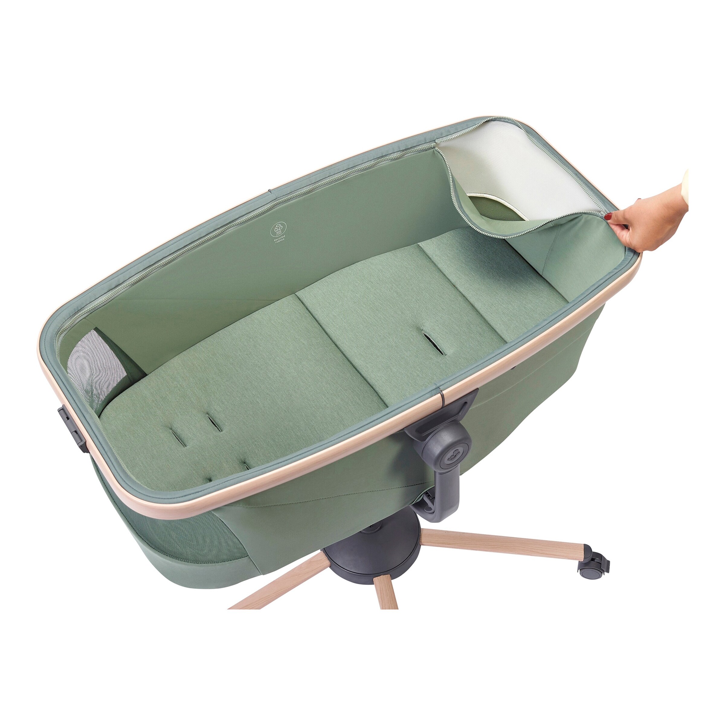 Maxi-Cosi Stubenwagen, Hochstuhl und Liegesessel Alba Beyond Green