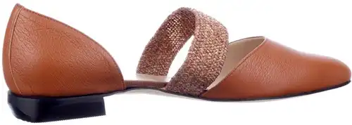 11791 Brunate bruin - maat 44 ballerina bruin - maat 44 Calandschoen
