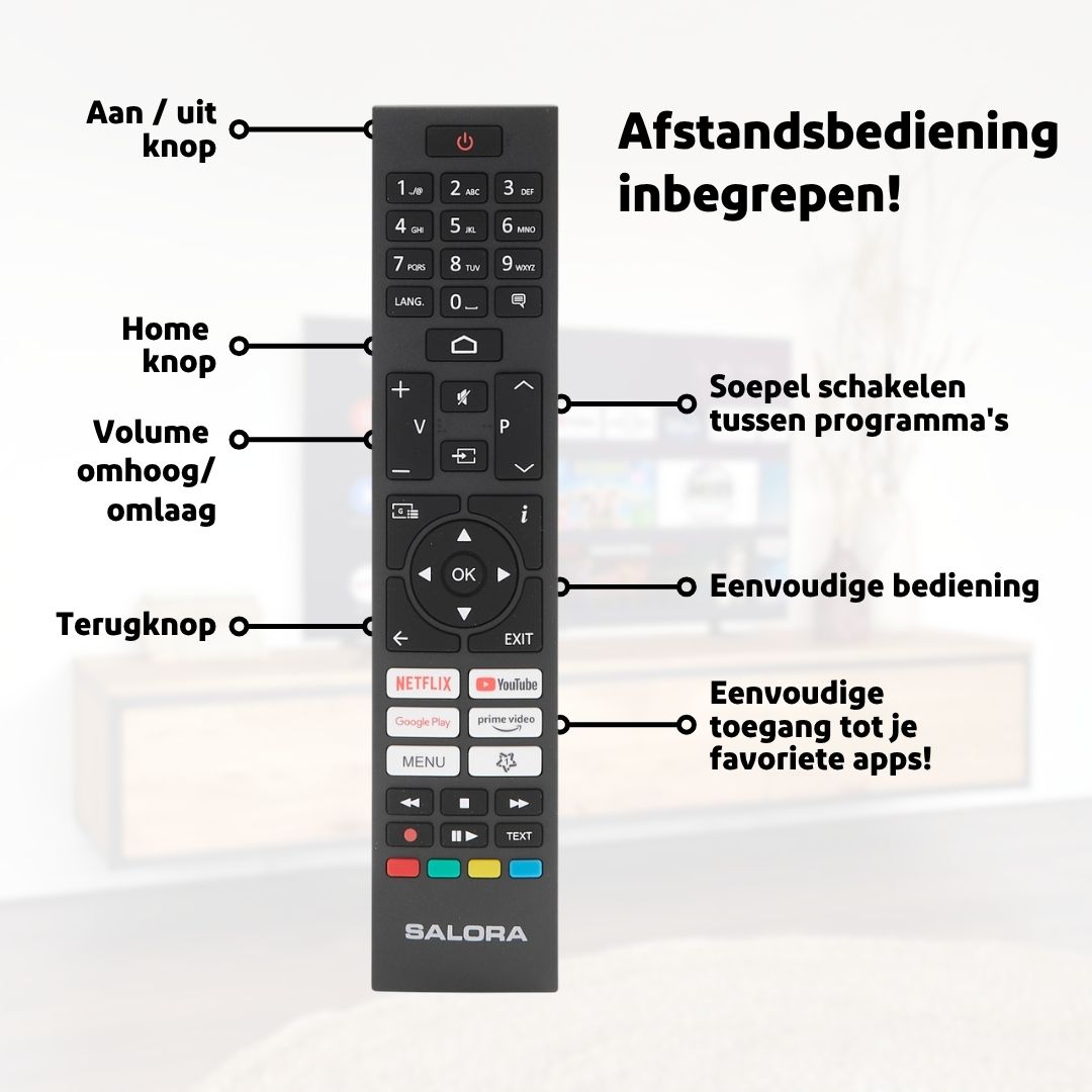 Salora QLED32TV Smart TV met Android