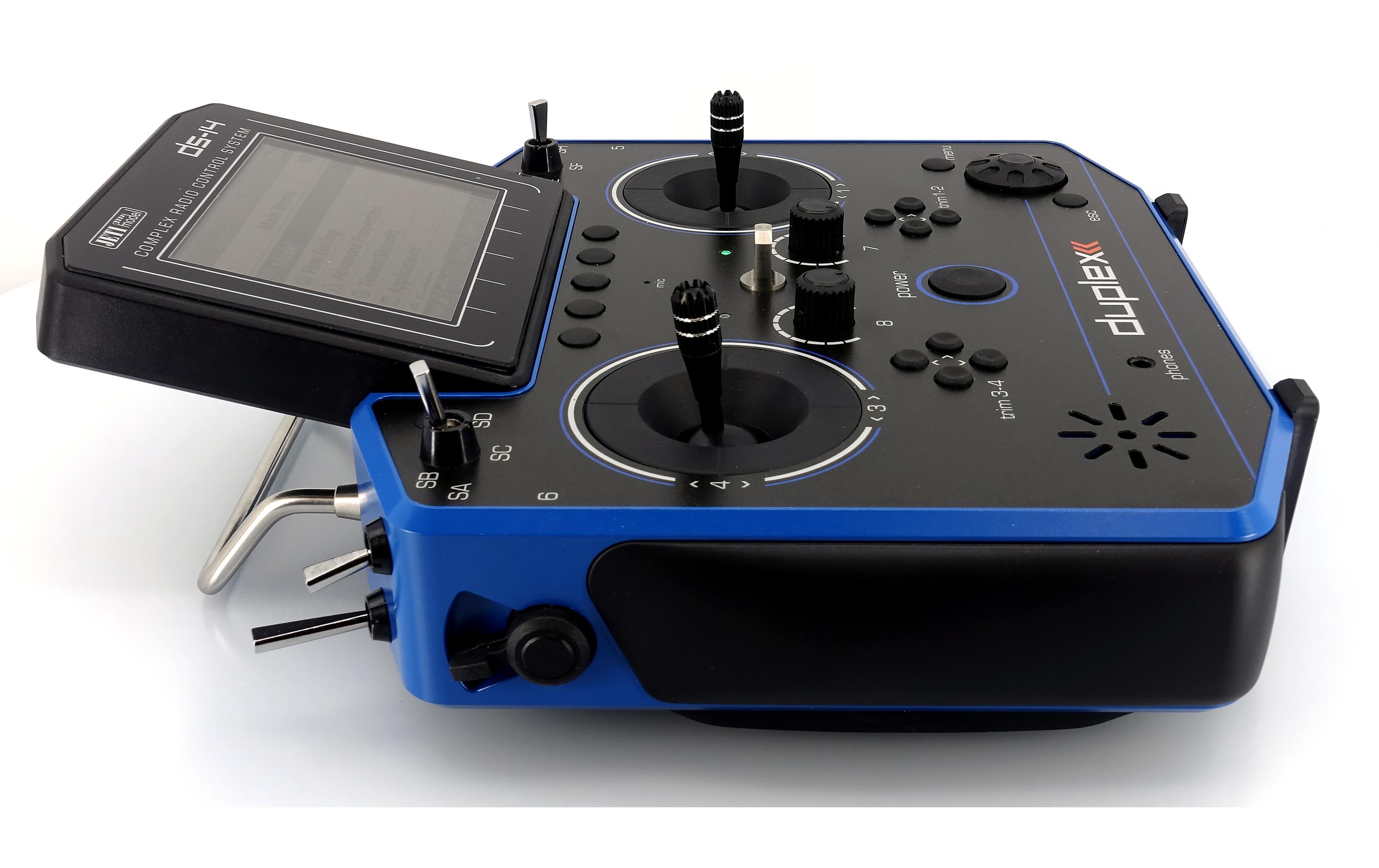 Fernsteuerung DS-14 II Multimode Blau<br>10-Kanal Jeti Duplex Handsender