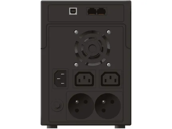 PowerWalker VI 2200 LCD/FR - UPS - AC 230 V - 1200 Watt - 2200 VA - 9 At - USB - output-stikforbindelser: 4 - sort