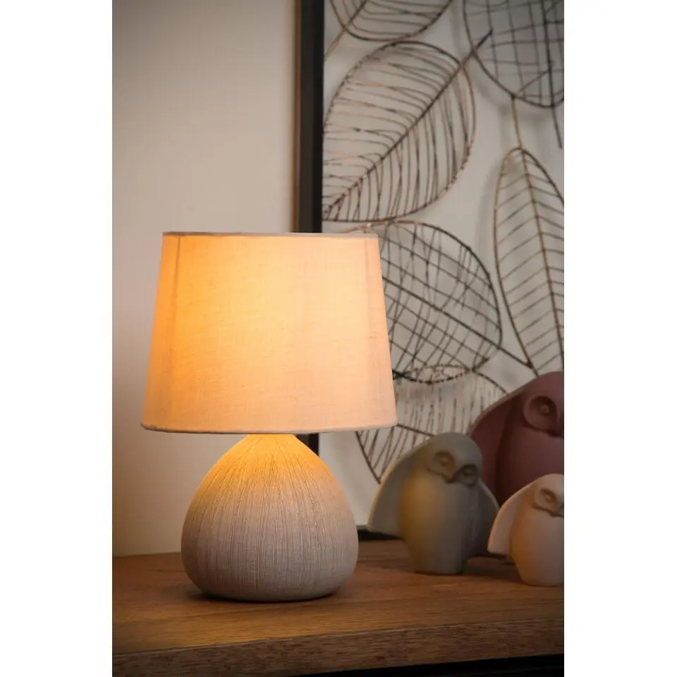Lucide RAMZI Tafellamp - Beige