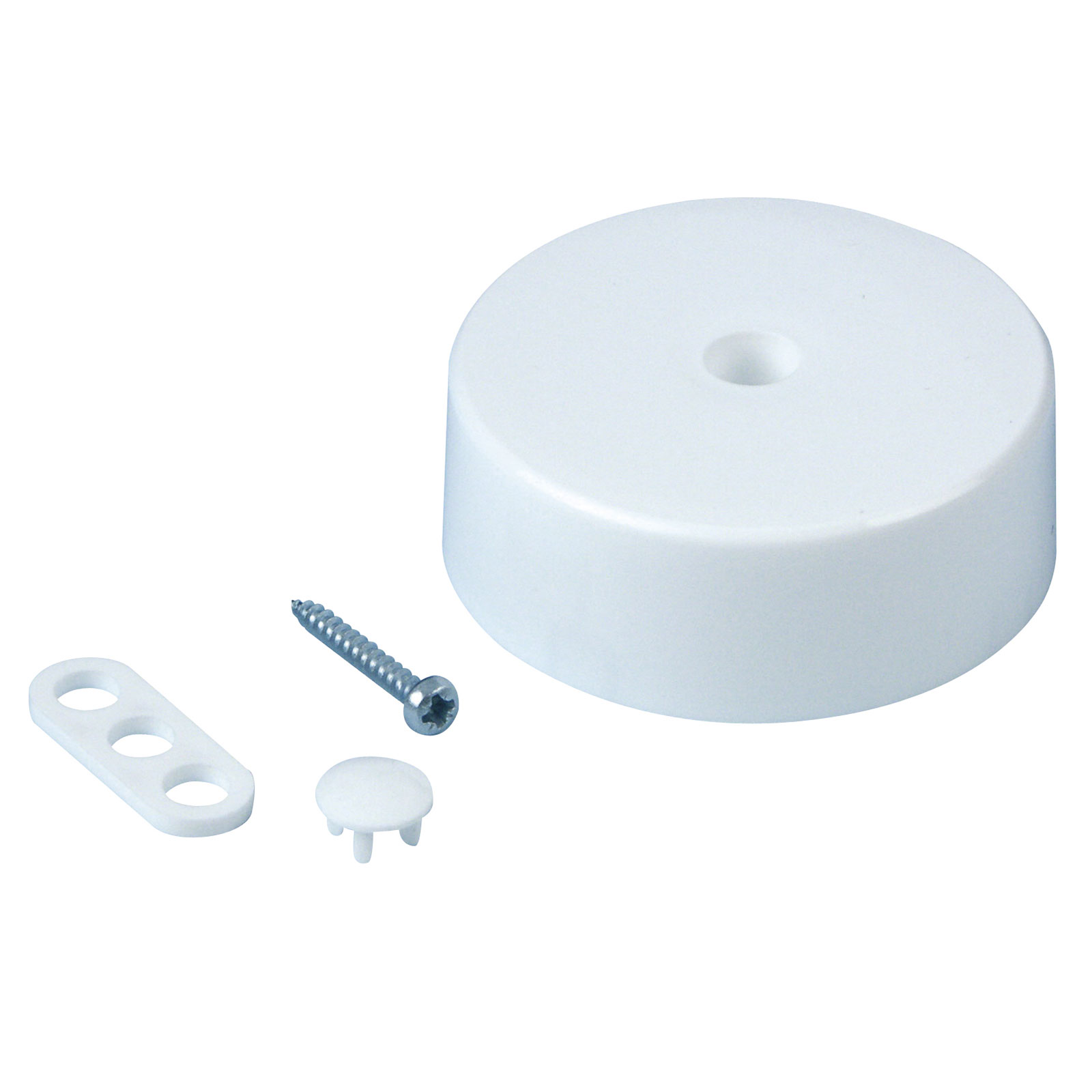 Verteiler-Baldachin - weiß - mit Zugentlastung - Ø 66 mm