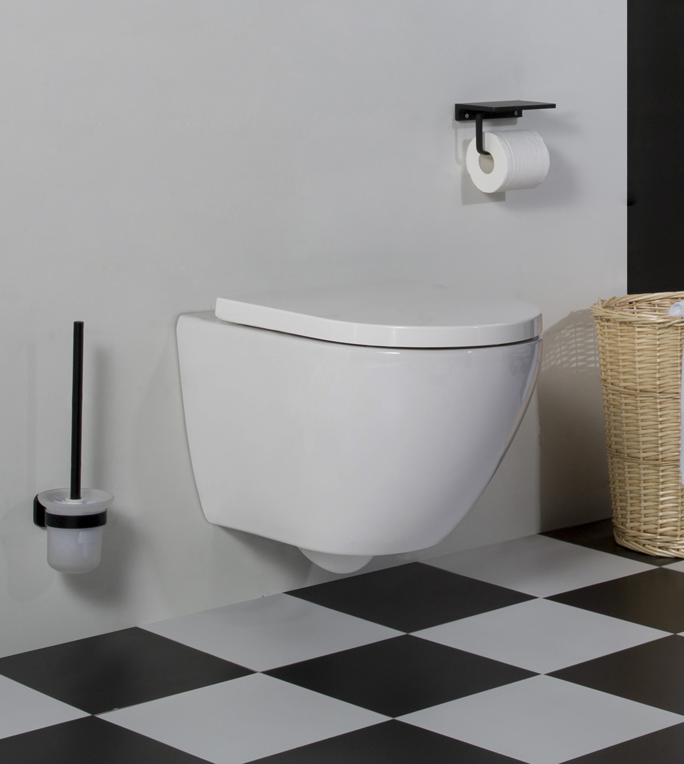 Geberit UP720 toiletset met Saniclear Jama Compact randloos toilet incl softclose zitting