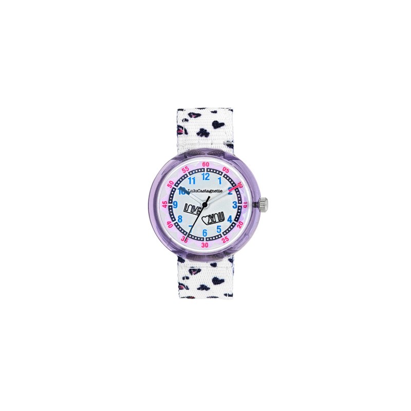 Montre fille analogique Lulu Castagnette - Bracelet tissu - Mini Lulu
