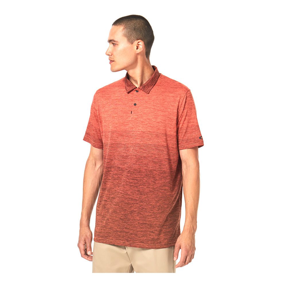 Oakley AGAINST GRAIN - Polo Homme sunset hthr