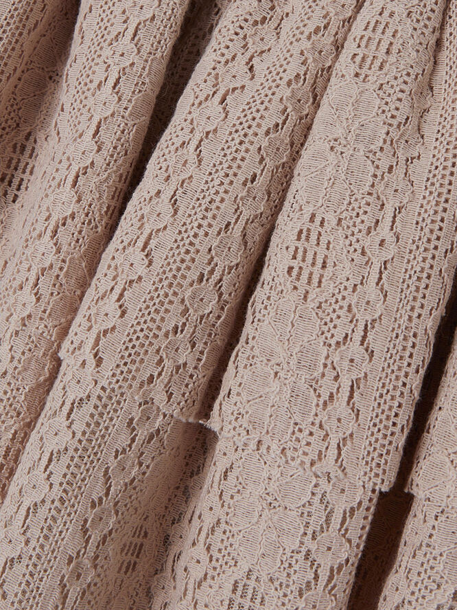 Lil' Atelier NMFRINJA LACE SKIRT LIL Nougat
