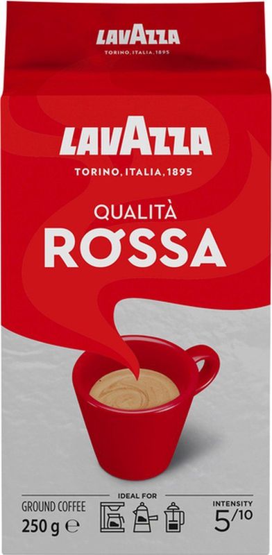 Lavazza - Qualita Rossa - Gemalen Koffie - 250gr - Medium Branding - Intensiteit 5
