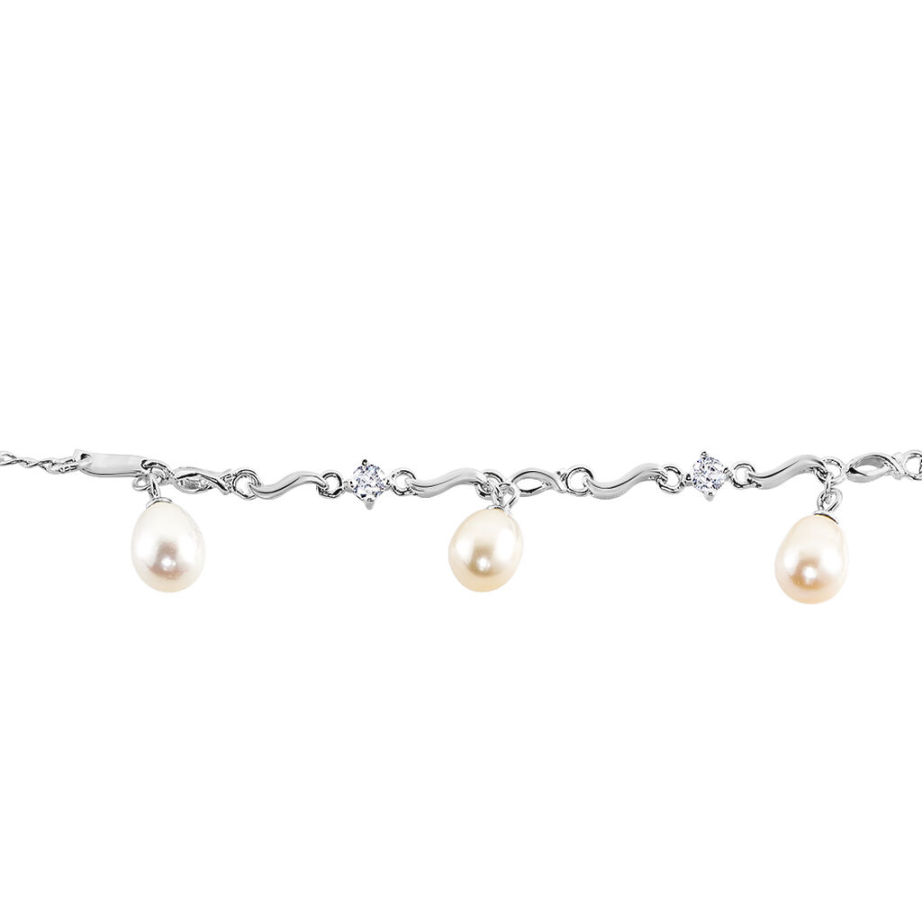 Bracelet Salomee Argent Blanc Perle De Culture