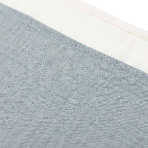 Jollein Hydrofiele Doek Small - 4 Stuks - 70 x 70 cm - Sea Green/Ivory