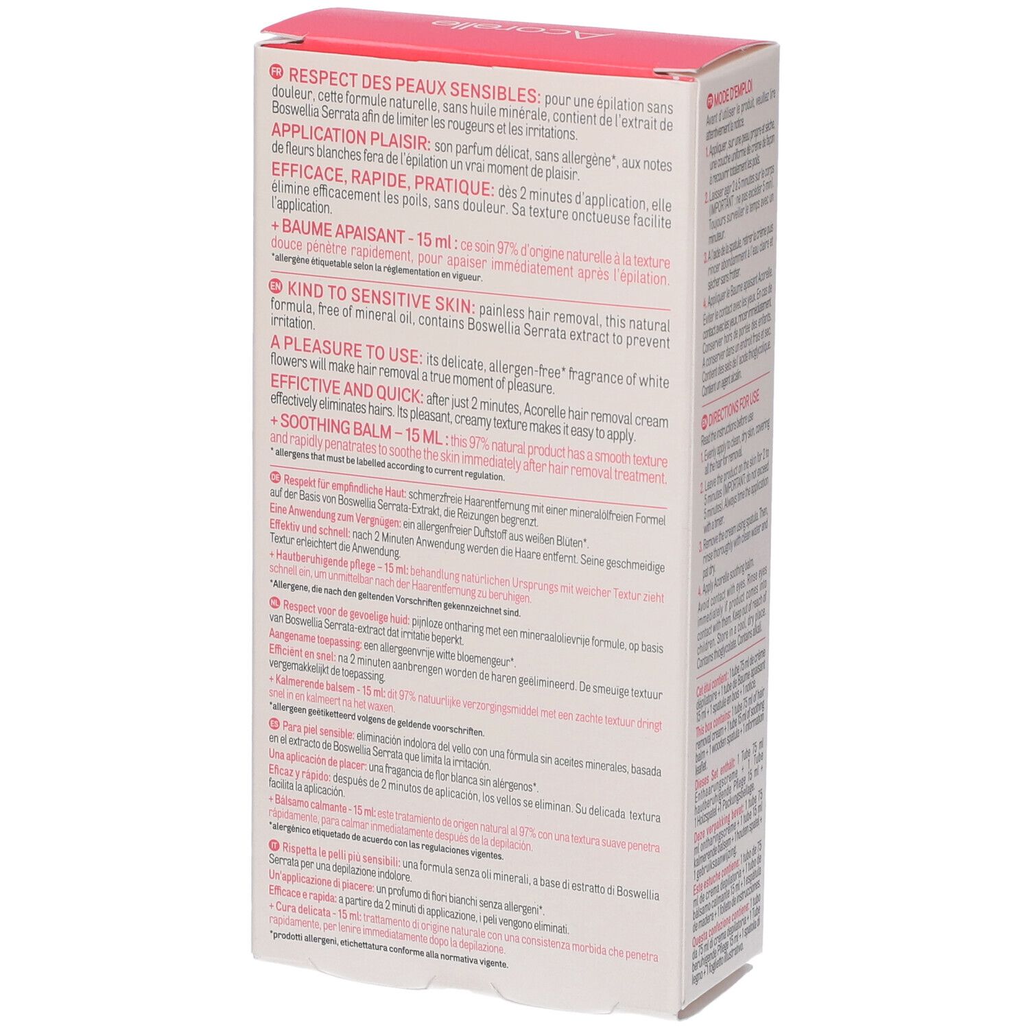 Acorelle Enthaarungscreme Gesicht 75ml