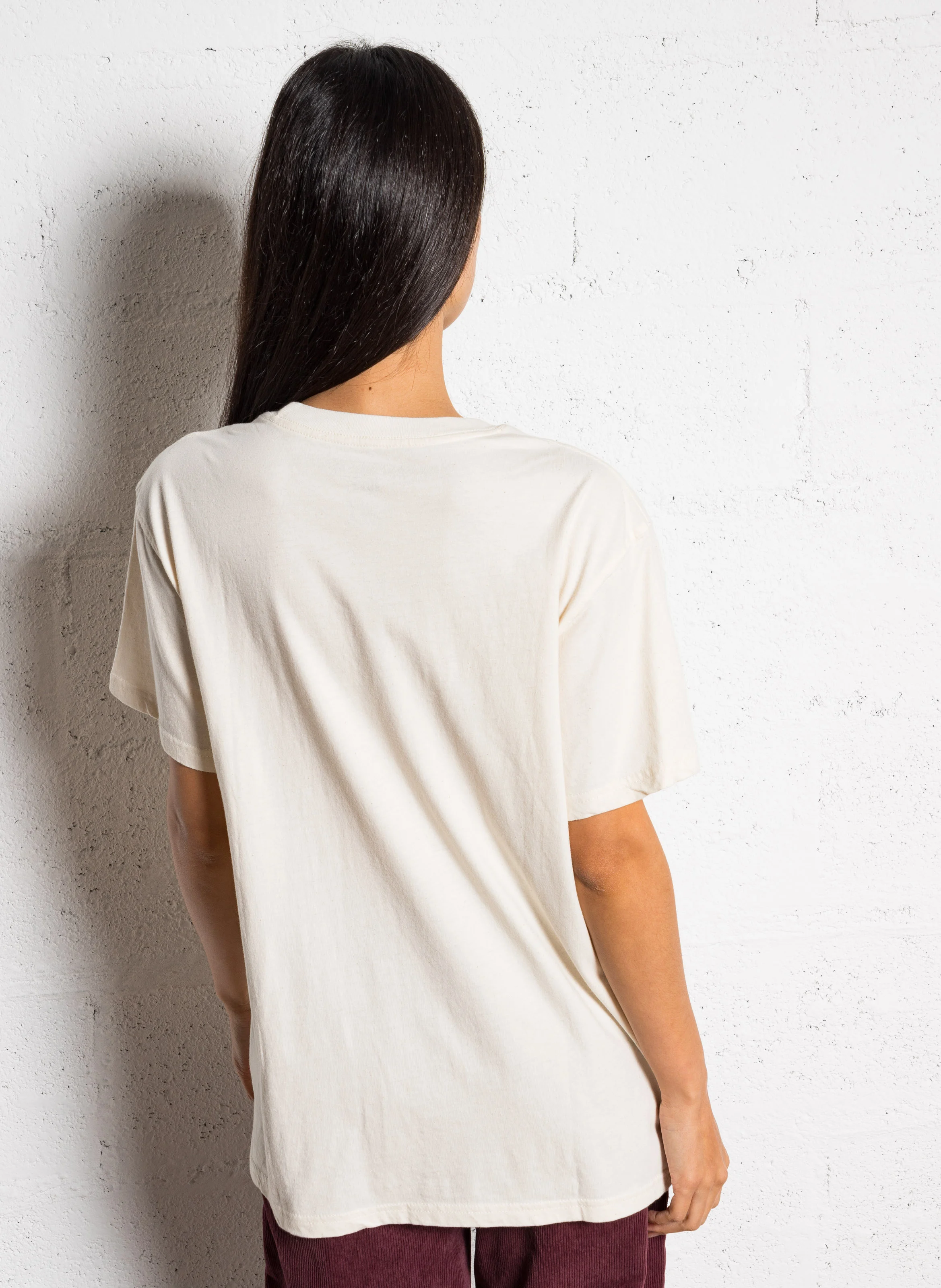 TRUCKER JOY - Tee-shirt droit col rond sérigraphié en coton | Beige