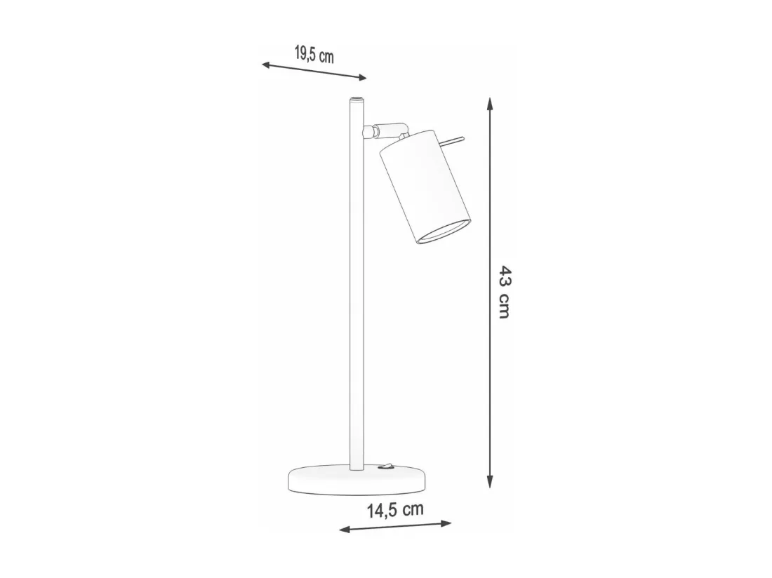 Lampe de table Lysandra blanc