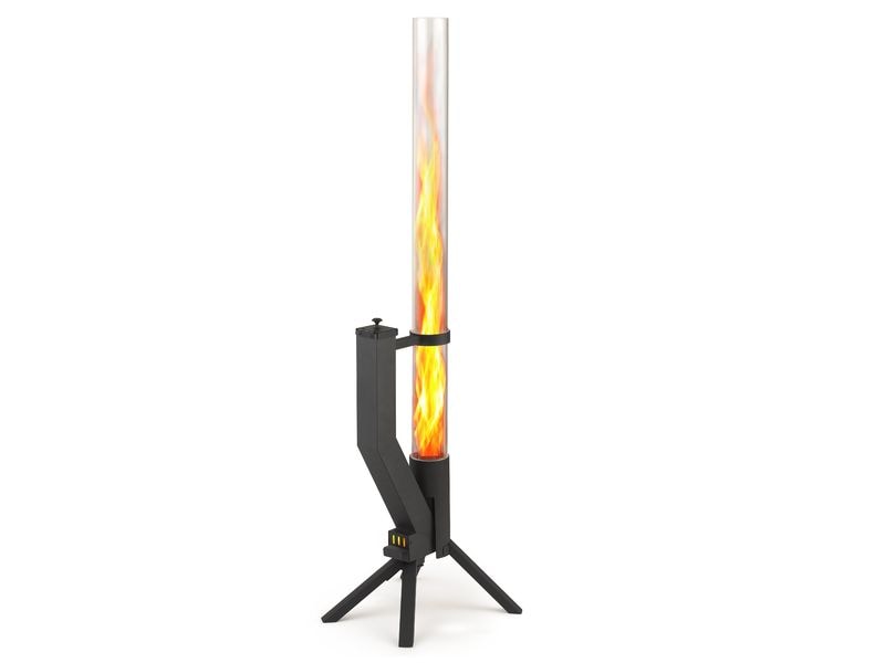 Gardenflare Klassik Feuerrohr Schwarz Pellet-Fackel für den Aussenbereich