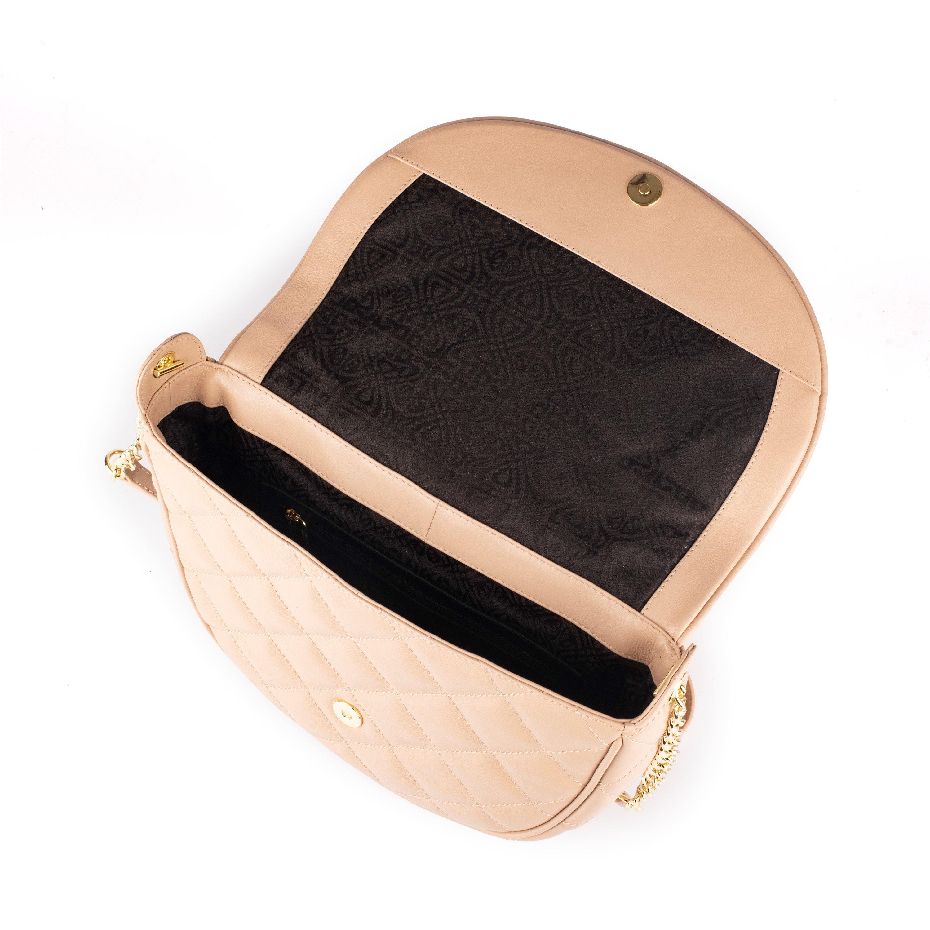 Biba Leather Quilted Shoulder Bag
