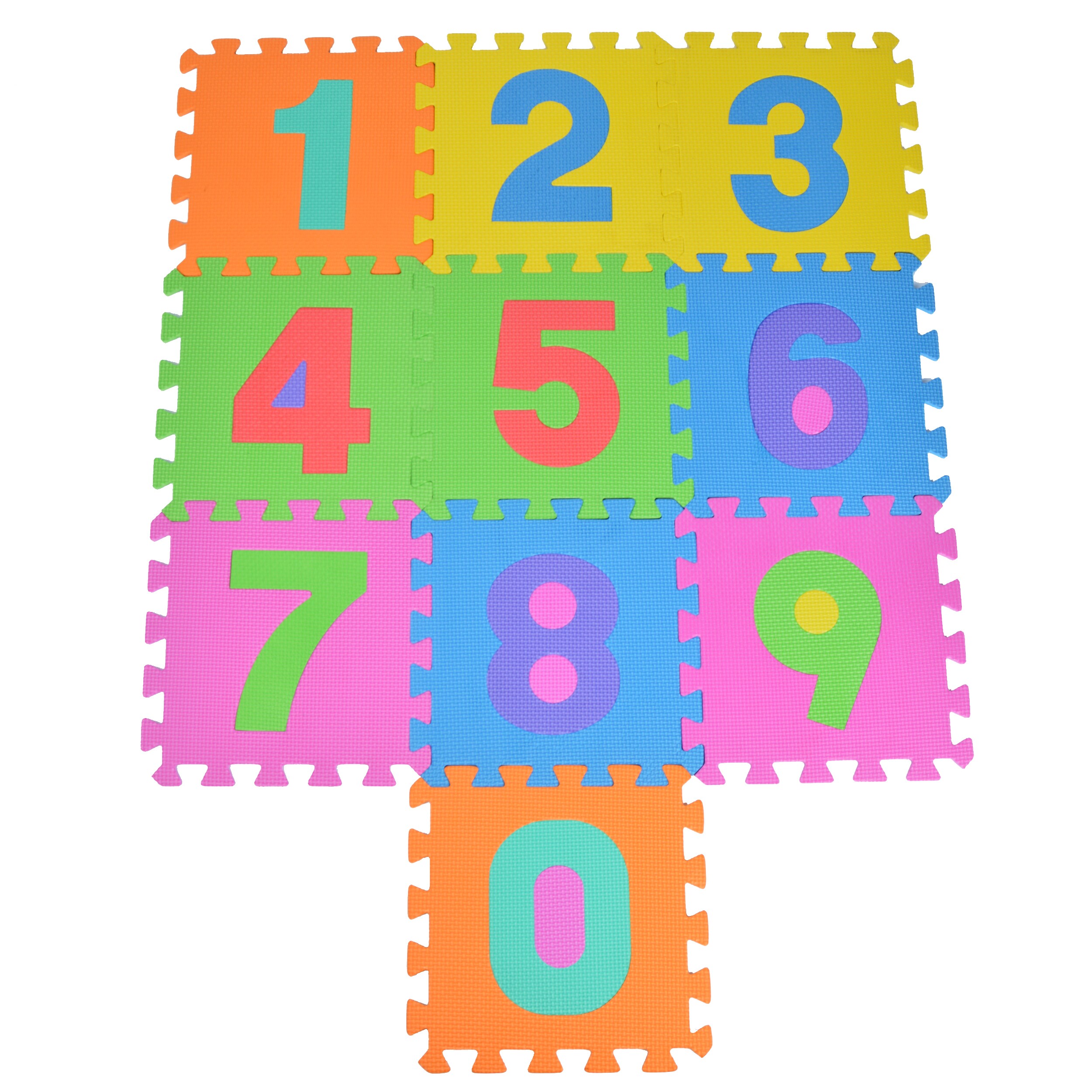 Pink Papaya Puzzlematte mit Zahlen Puzzlestar 123