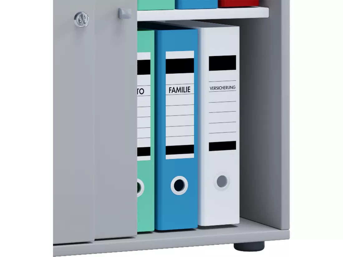 Armoire de bureau portes coulissantes Lona 2x