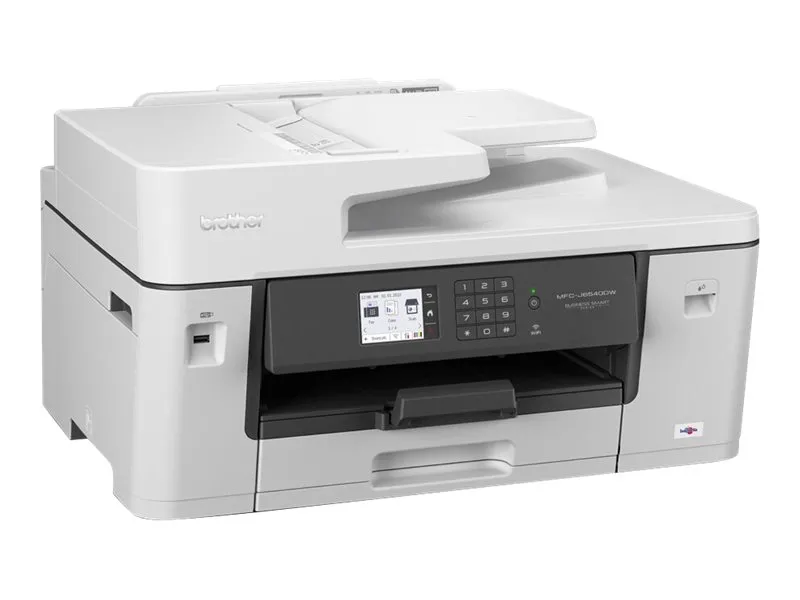 Brother MFC-J6540DWE - Multifunktionsprinter - farve - blækprinter - A3/Ledger (medie) - op til 25 spm (kopiering) - op til 28 spm (udskriver) - 250 ark - 33.6 Kbps - USB 2.0, LAN, Wi-Fi(n) - med 4 måneder EcoPro-abonnement