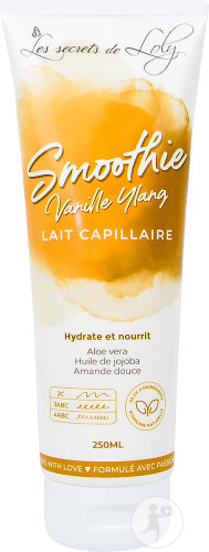 Les Secrets de Loly Smoothie Vanille Ylang Lait Capillaire Cheveux Secs Frisés Et Crépus 250ml