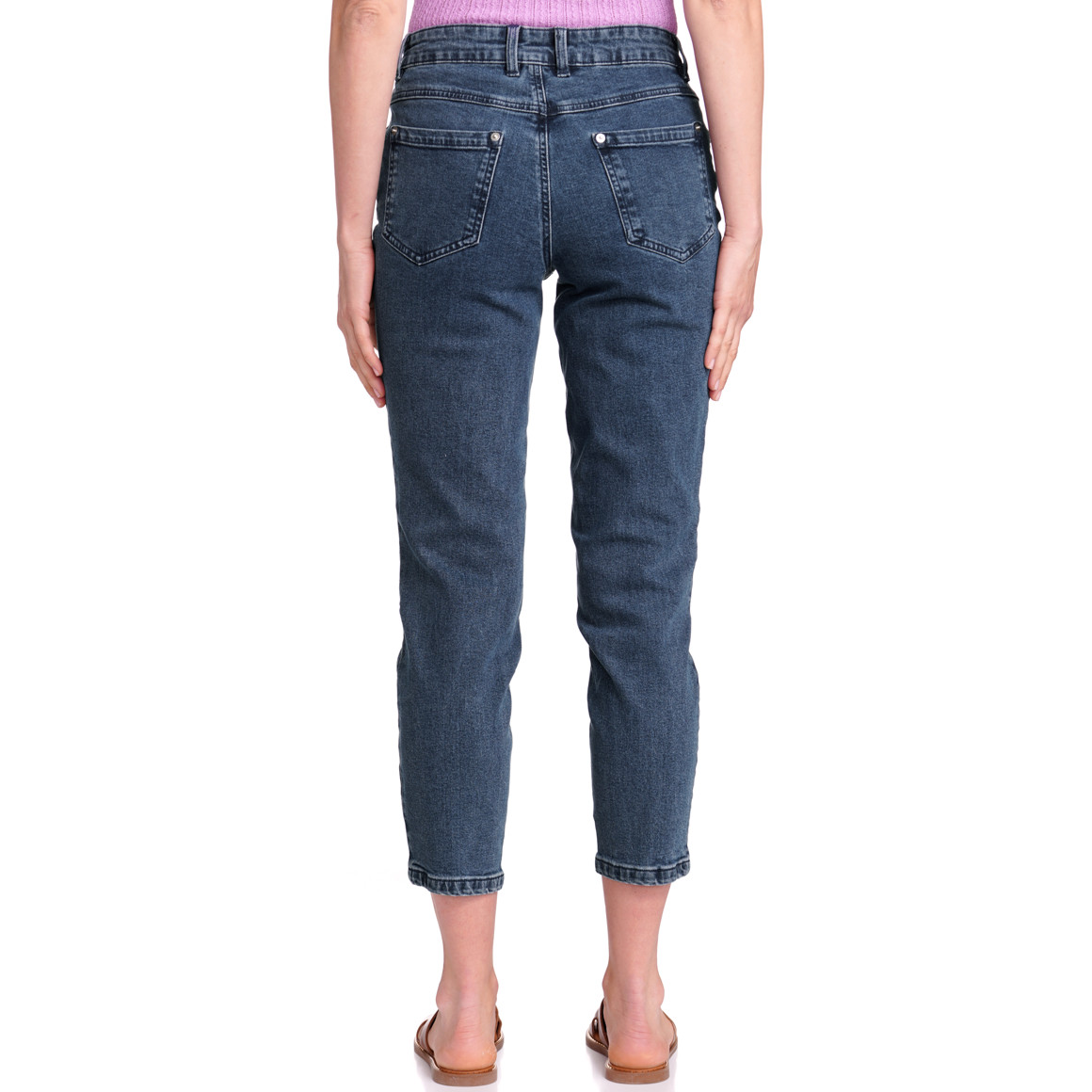 Gina Benotti Damen Slim-Jeans im Five-Pocket-Style blau
