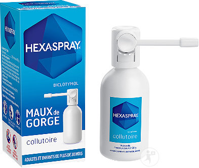 Hexaspray Maux De Gorge Collutoire En Flacon Pressurisé 30g