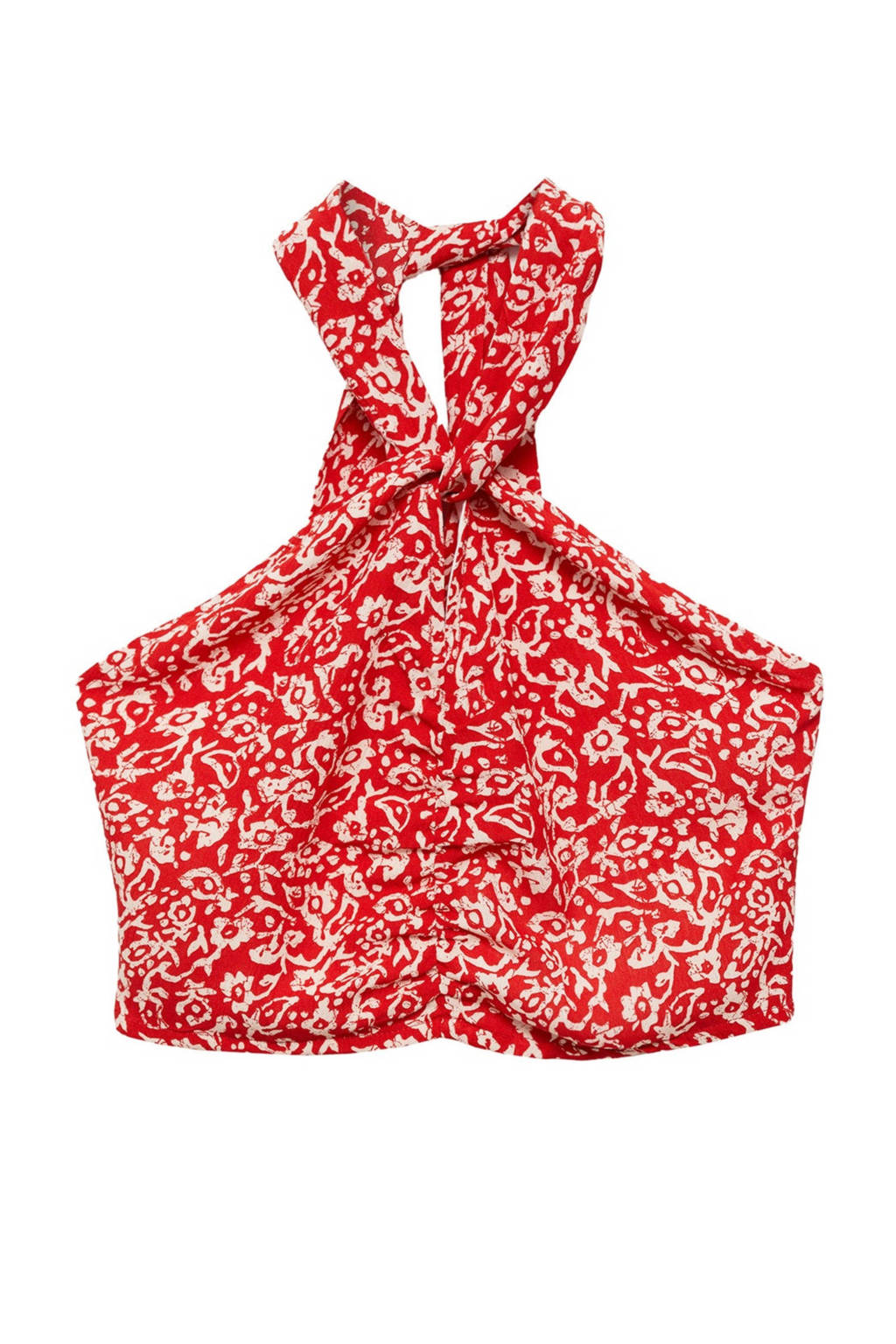 MANGO TEEN T-shirt met all over print rood/beige