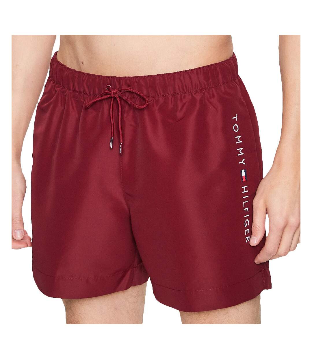 Short de bain Bordeaux Homme Tommy Hilfiger Drawstring