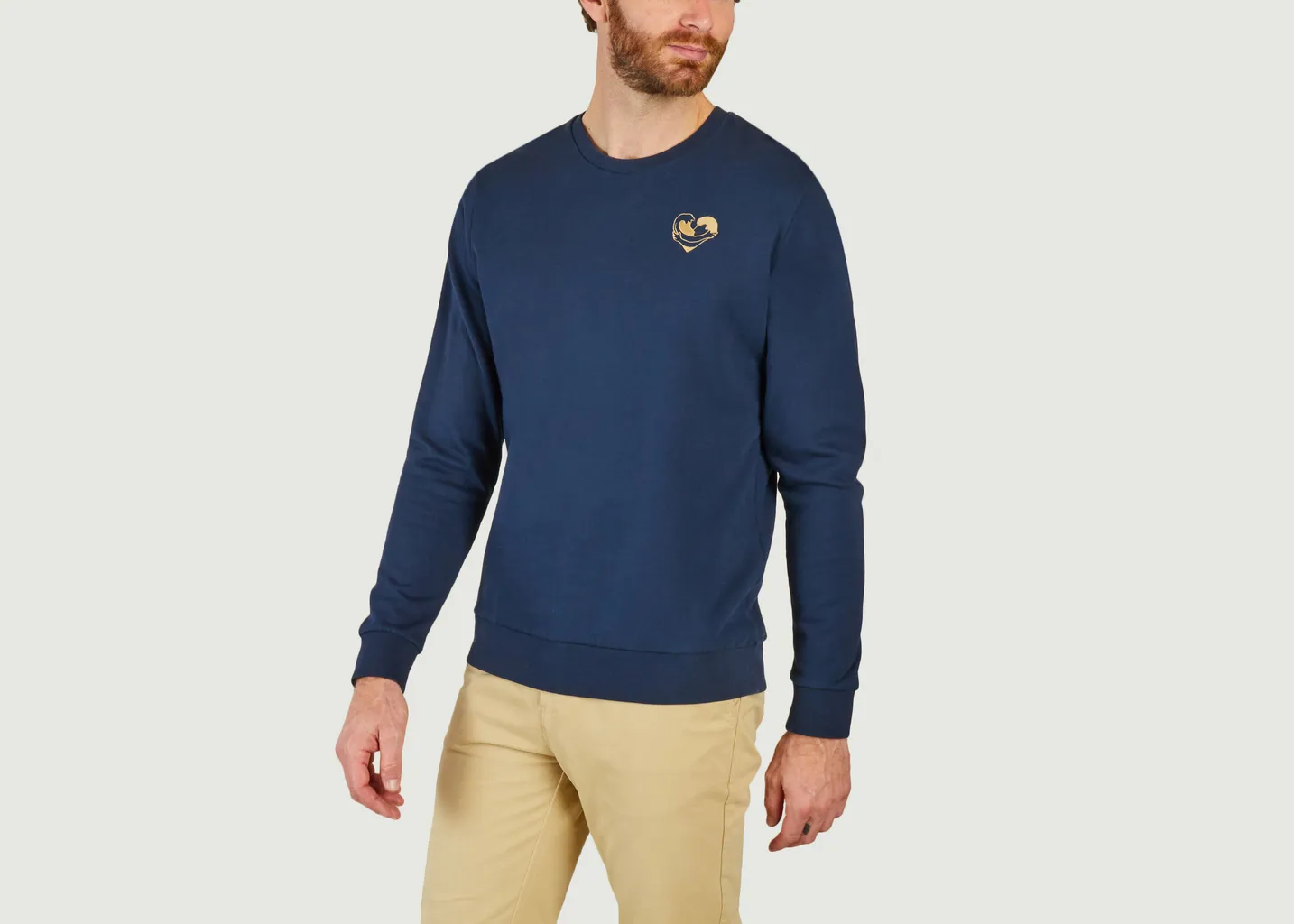 Sweatshirt Coeur Océan Cuisse de Grenouille