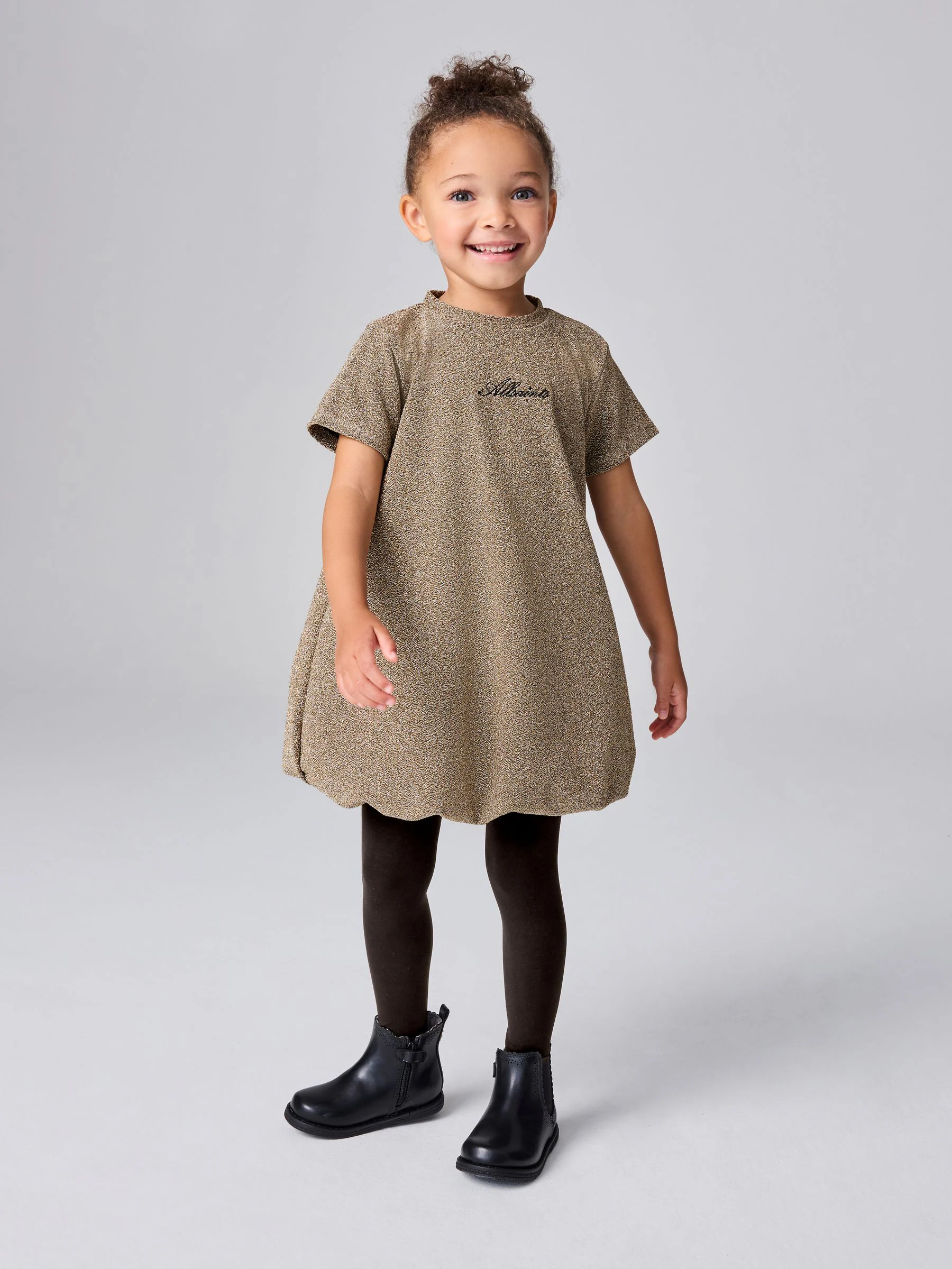 smALLSAINTS Glitter Bubble Younger Girls Dress