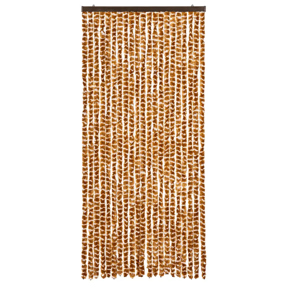 vidaXL - Deurgordijn - Geel - Polypropyleen - 90 x 220 cm