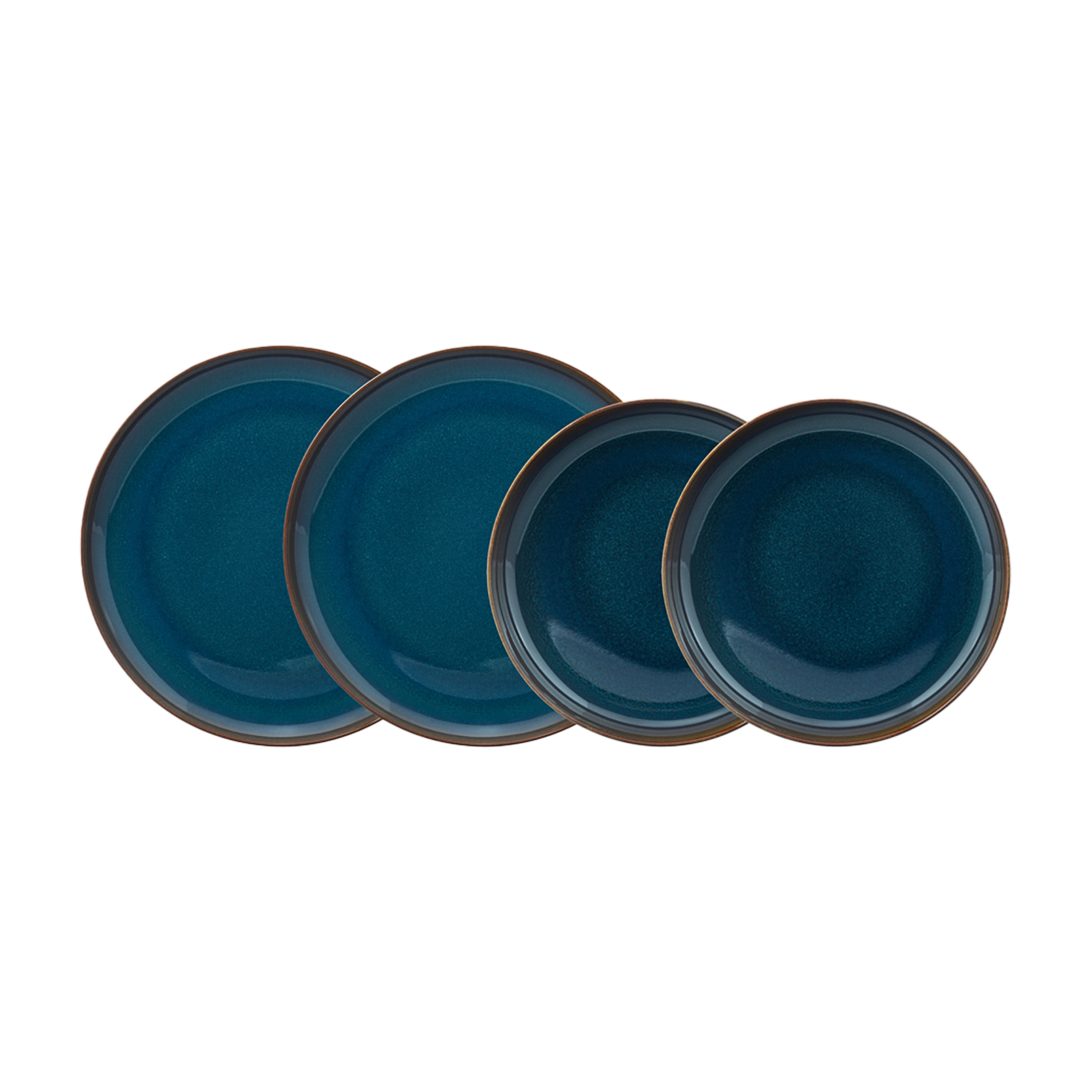 Crafted Dinnerware set Blue, Premium Porcelain