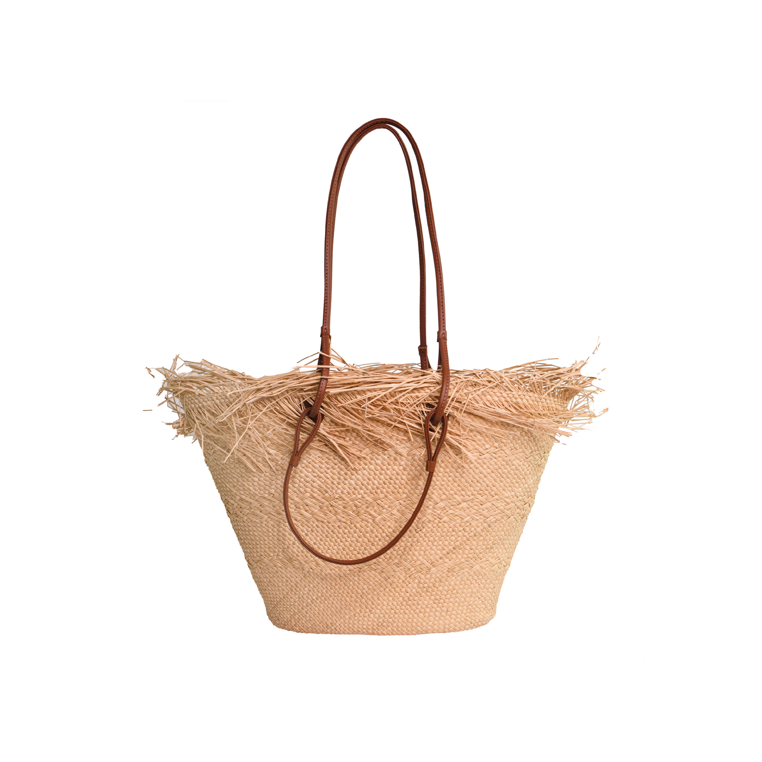Panier moyen à bordure effilochée