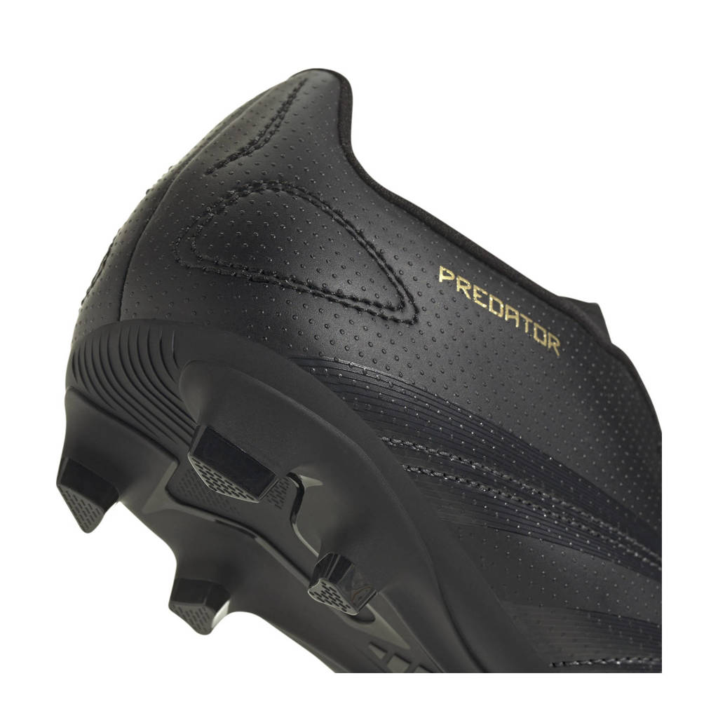 adidas Predator Clubjunior voetbalschoenen zwart/antraciet/goud metallic