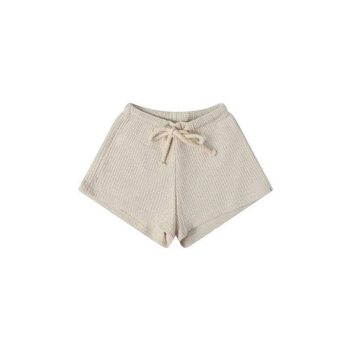 Organic Zoo Short Gaufré | Blanc cassé