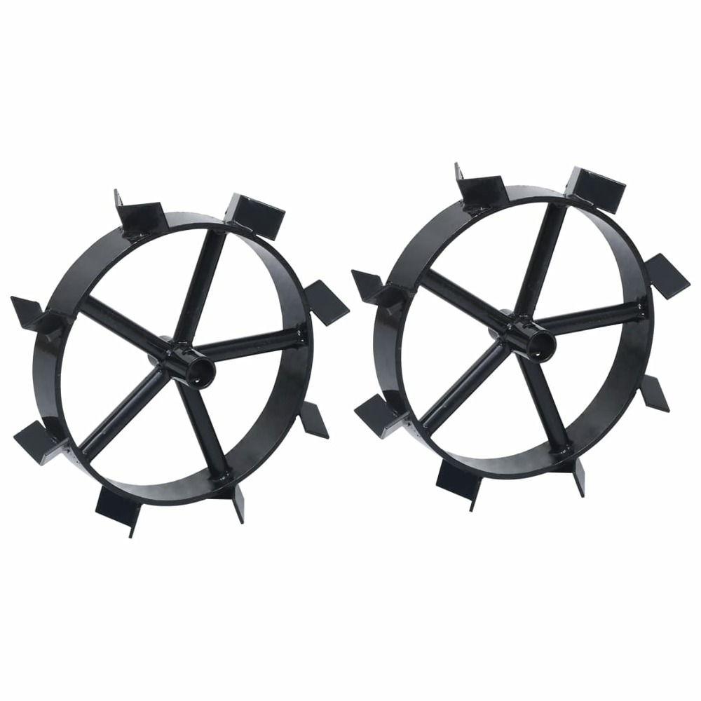 Roues métalliques pour cultivateur à essence 6,5 ch 2 pcs