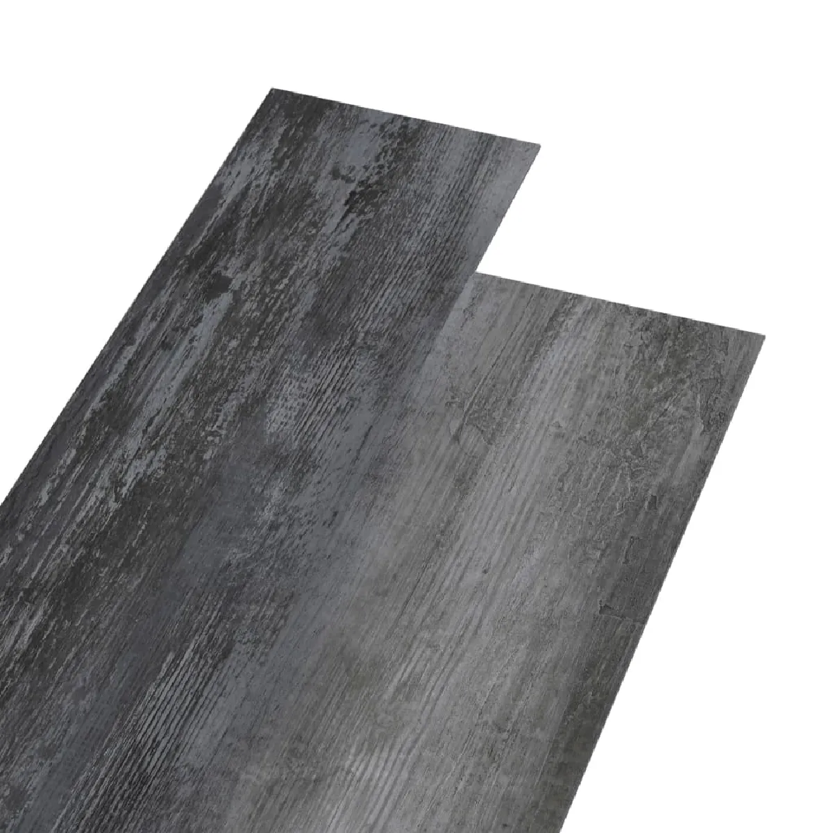 vidaXL Planches PVC non adhésives 5,26 m² - Gris brillant