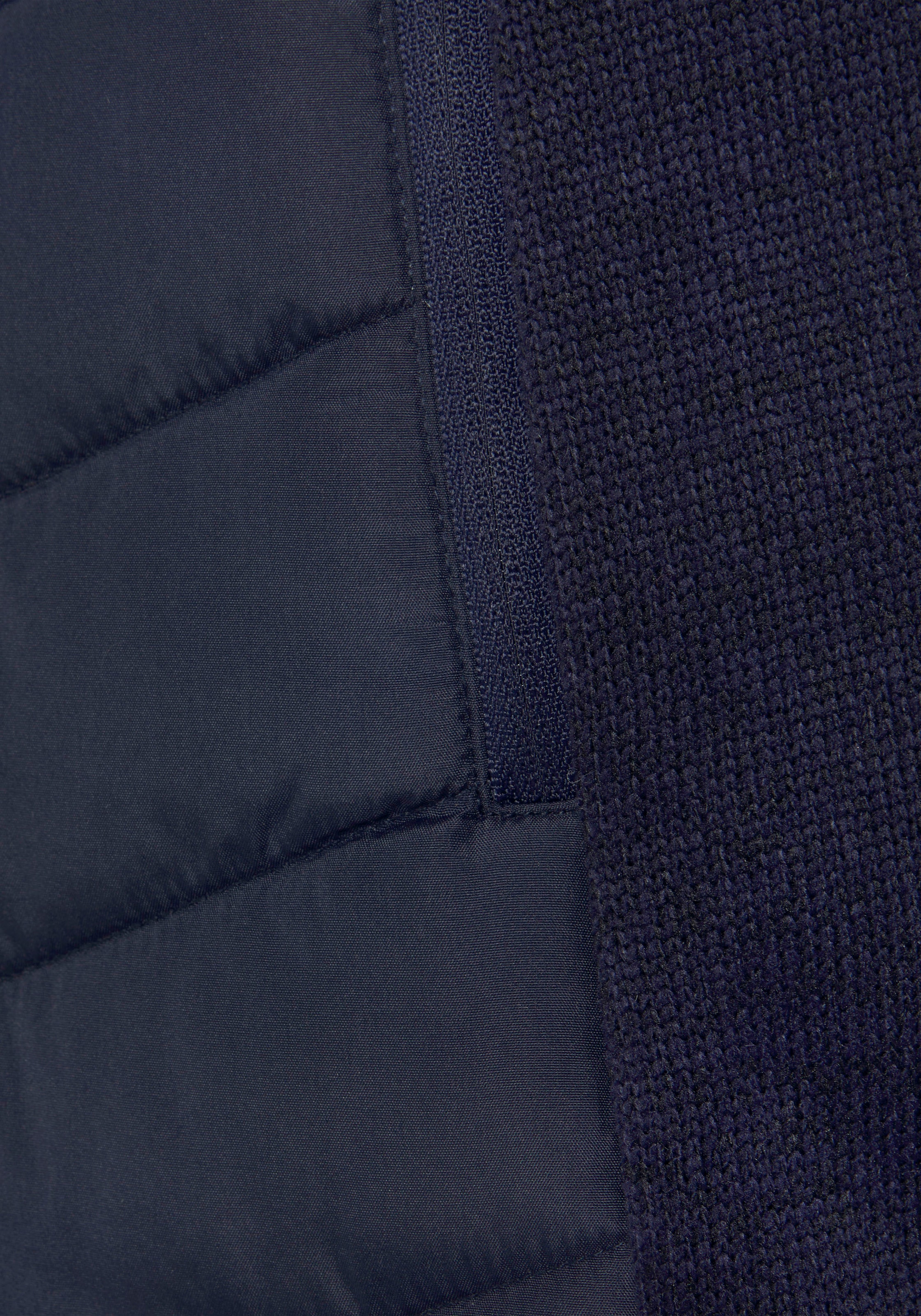 Vivance Steppjacke mitKapuze mit Strickfleece-Ärmeln