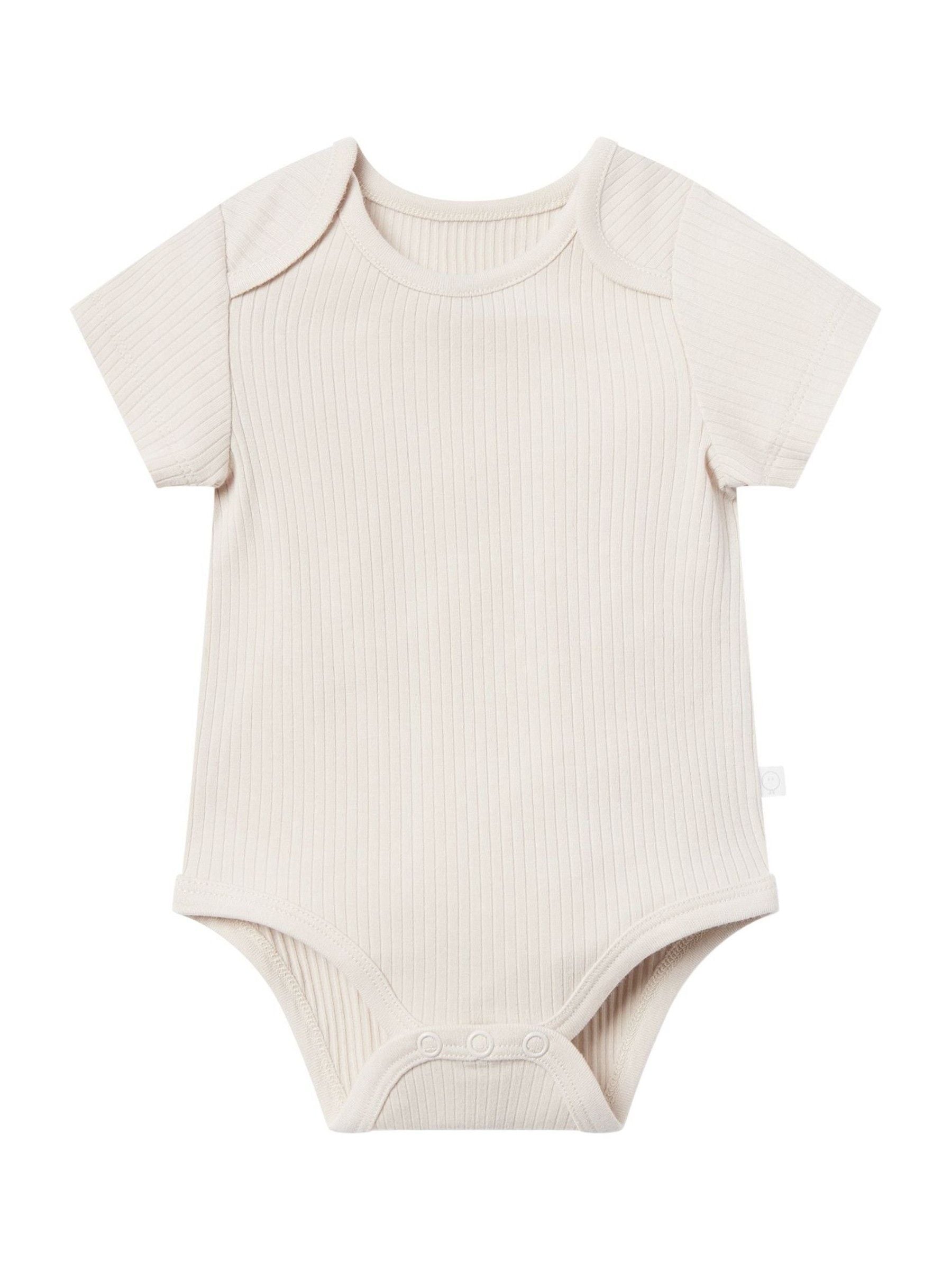 Natuurlijk - MORI Ribbed Stretch Short Sleeve Bodysuit