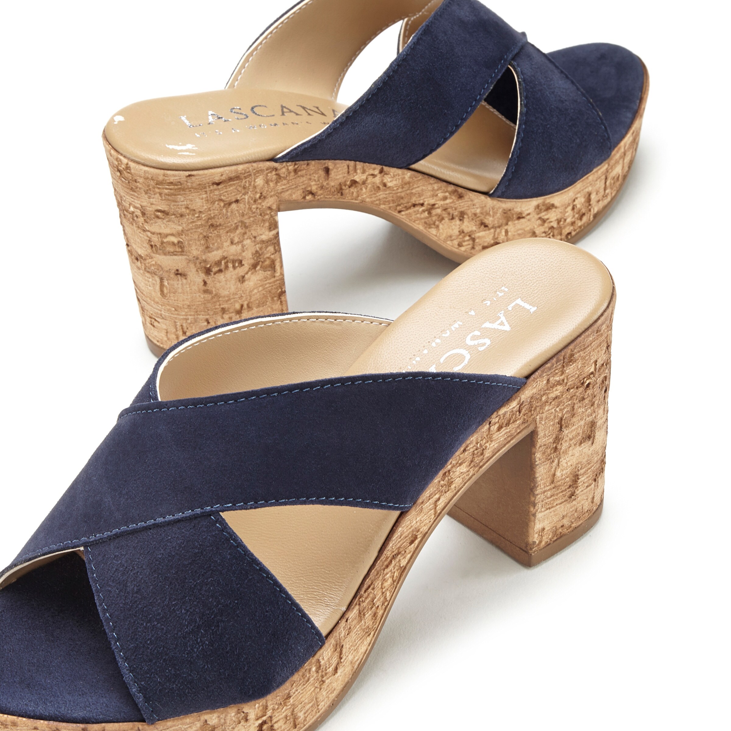 LASCANA Pantolette in blau