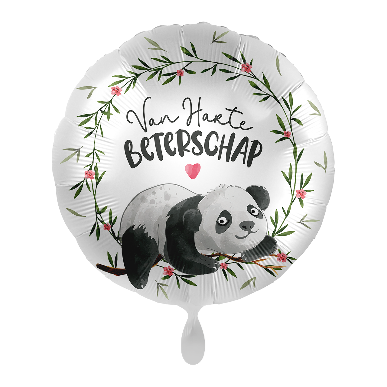 Panda Helium Ballon Van Harte Beterschap Leeg