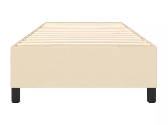Sommier à lattes de lit Crème 80x200 cm Tissu
