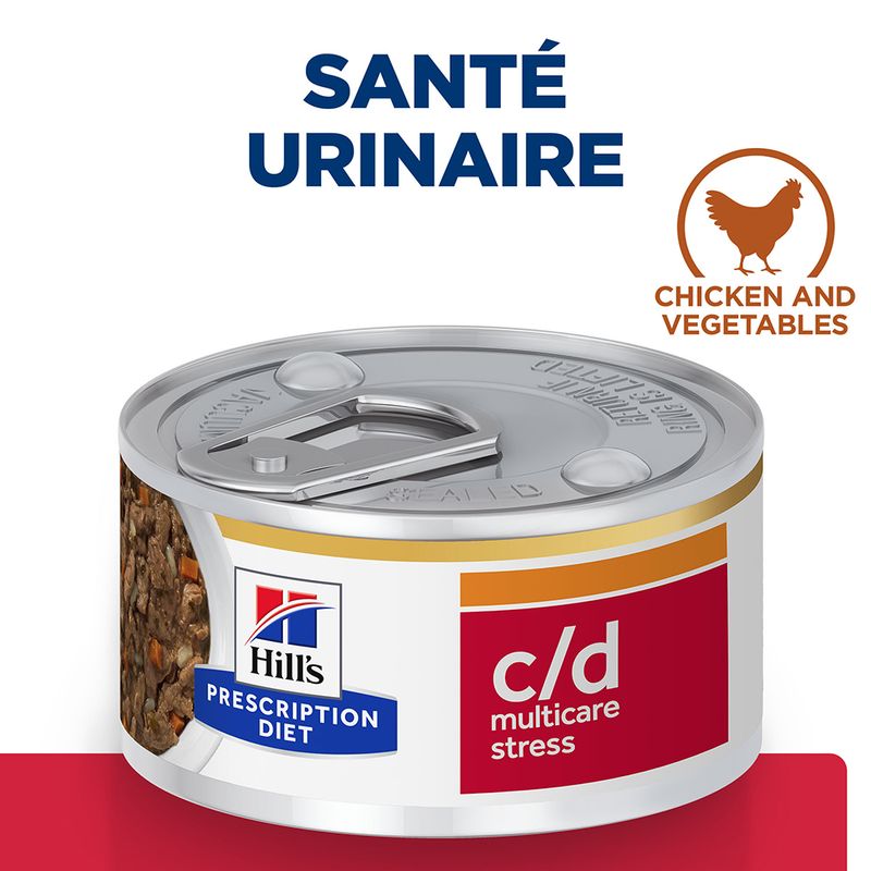 Hill's Prescription Diet c/d Urinary Stress Mijoté, poulet