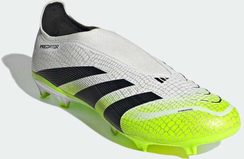 adidas Predator League - Veterloze Voetbalschoenen - Wit Zwart Neongeel - Geschikt voor Gras en Kunstgras