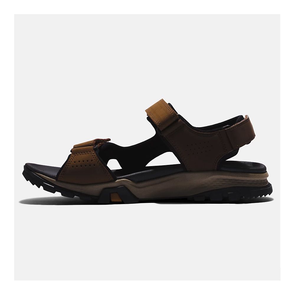 Timberland LINCOLN PEAK - Sandales Homme dark brown leather