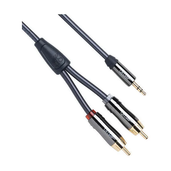 QED RCA-Mini-Jack J2P Graphite (1.5 m) Câbles jack et mini-Jack