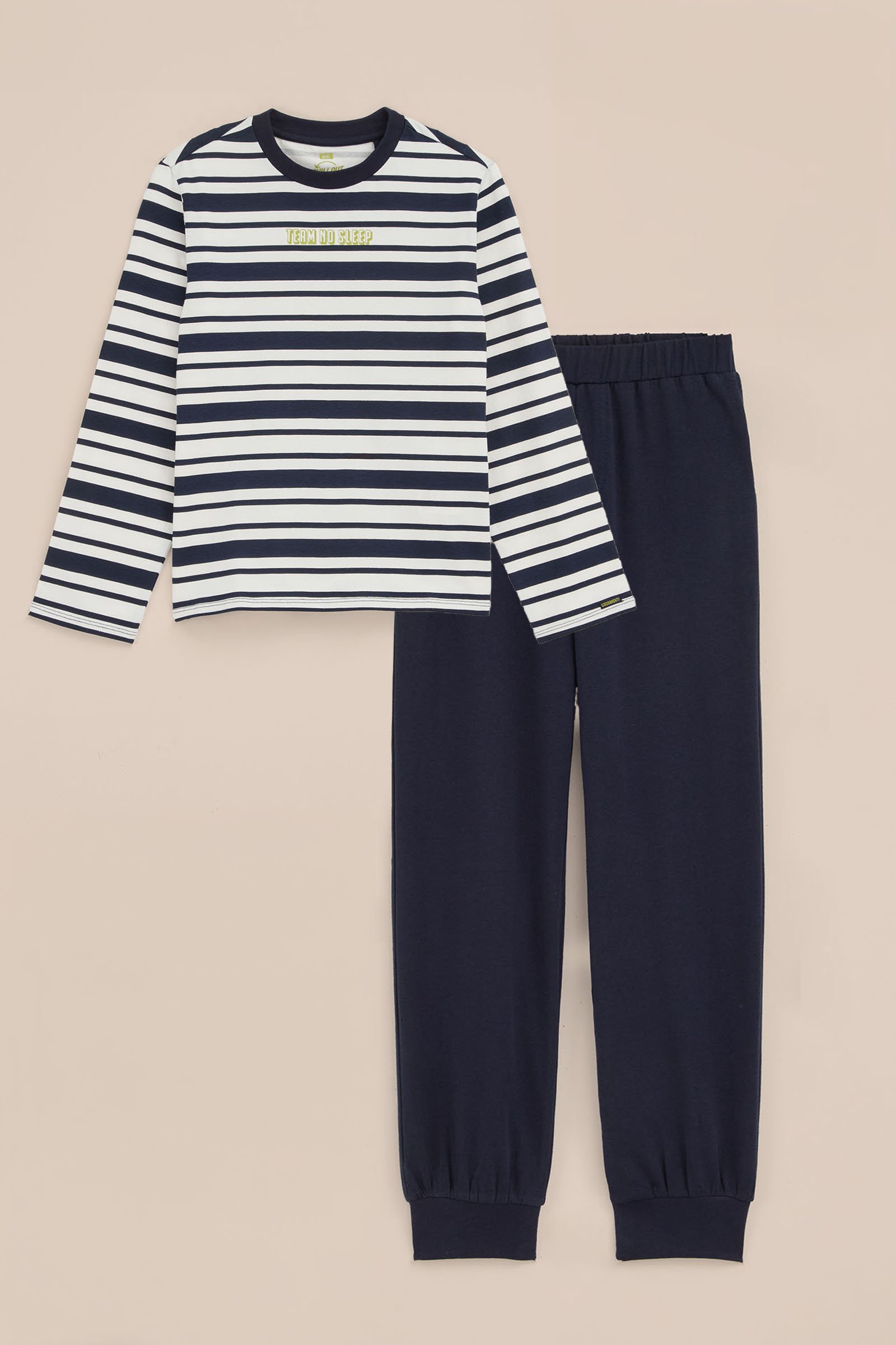 Jongens pyjamaset met dessin WE Fashion Marineblauw