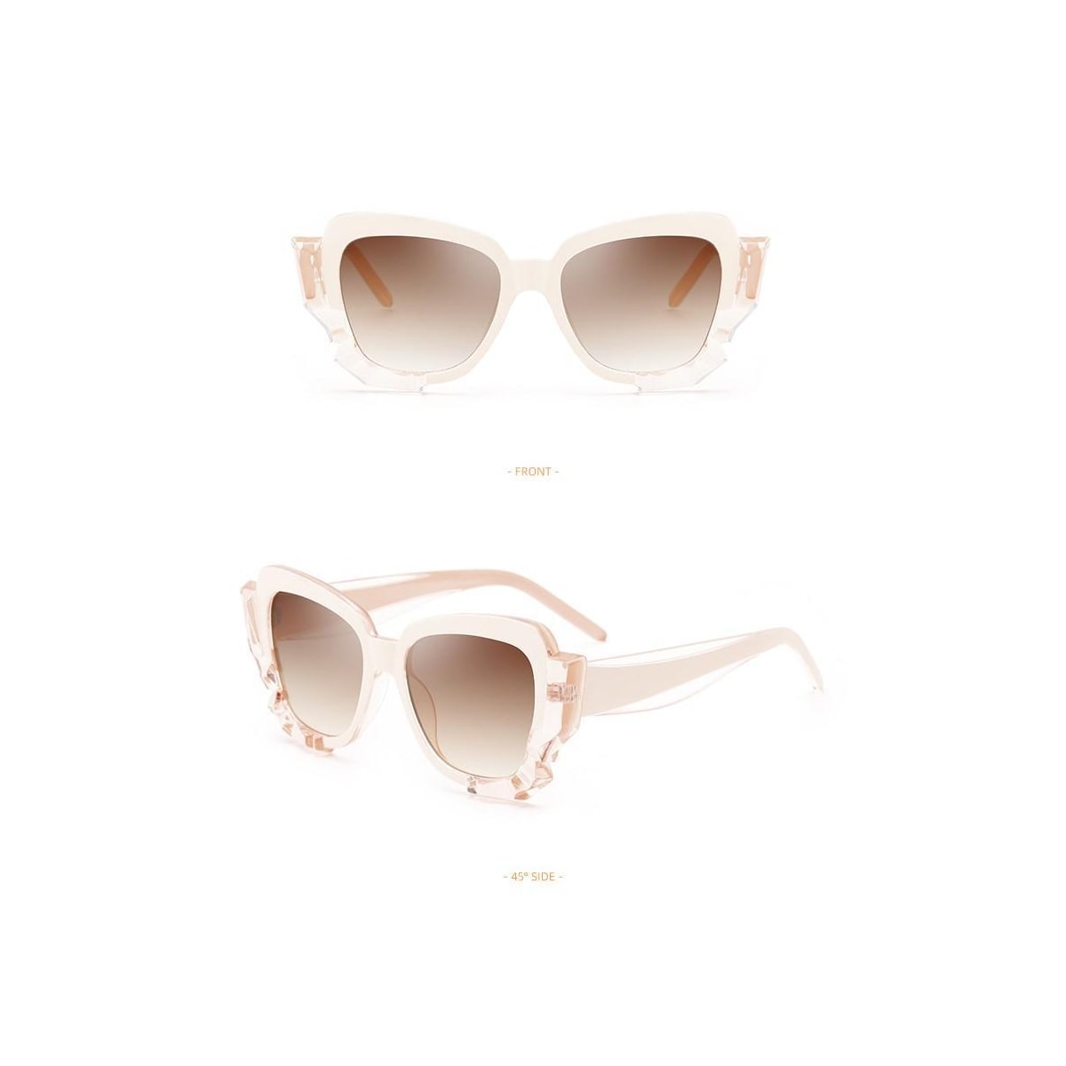 INF Solbriller kvinner UV400 Beige / brun