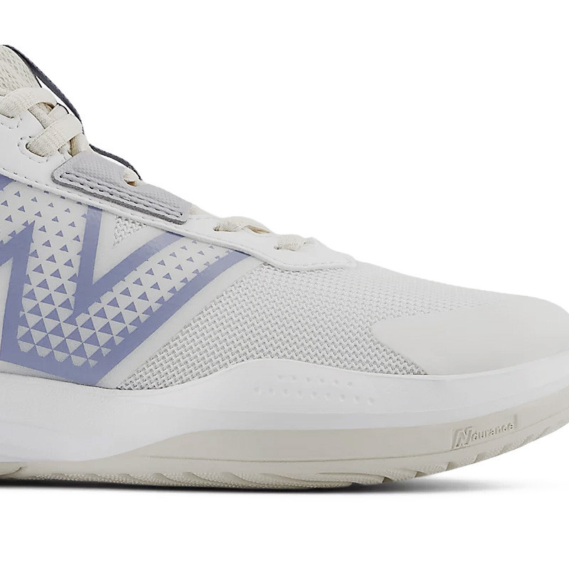 New Balance 696 V6 blanche et beige - Chaussure de tennis femme légère et confortable