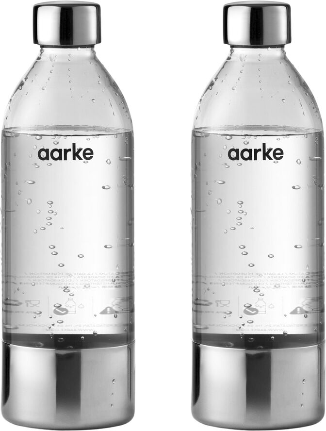 Aarke Kitchenware 2 pack PET Water Bottle 800ml, Po